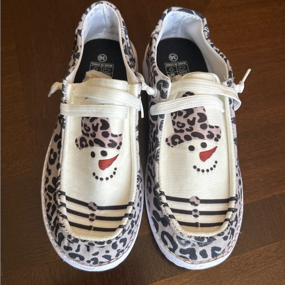 Snowman slip on shoes